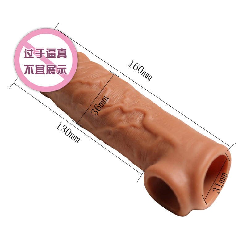 Tyrannosaurus Penis Condom, Simulated  Condom, Silicone Double Mouth Wolf Tooth Condom, Adult Fun Couple Flirting Sex Products Wholesale 2