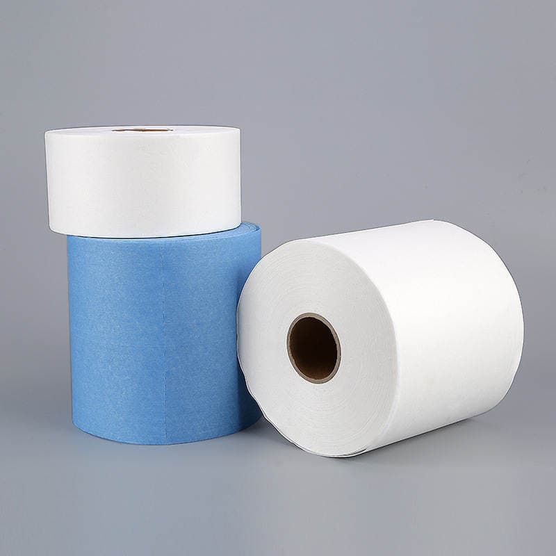 Jingbaitai Dust-Free Paper Industrial Wiping Paper Cleanroom Blue and White Cleaning Oil-Absorbing Water-Absorbing Dust-Free Cloth Large Roll Dust Removal Paper 3