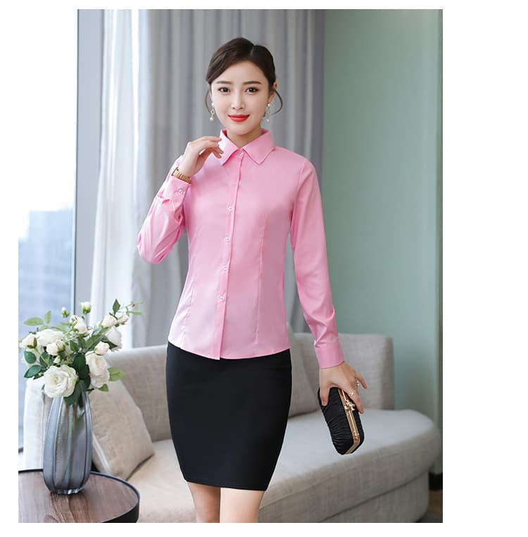 pink long sleeve/micro elastic medium