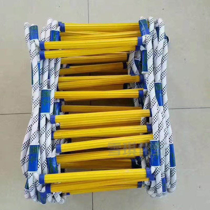 Qatranlı yumşaq kəndir nərdivan (polyester), həyat xilasetmə, yanğından təxliyə, yüksəklikdə xilasetmə və fiziki təlim üçün 4