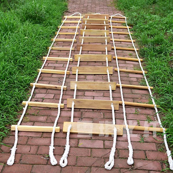 Firefighting Soft Ladder, Solid Wood Escape Soft Ladder, Nylon Rope, High-Rise Household Emergency Rescue Non-Slip Soft Climbing Ladder, Multiple Specifications