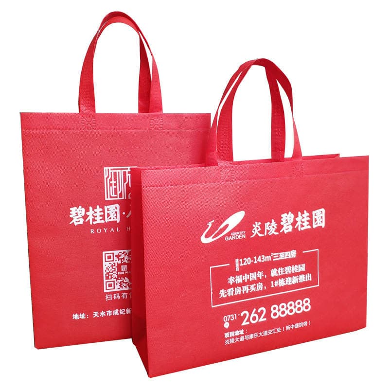 Spot Non-Woven Bag Advertising Shopping Bag Environmentally Friendly Satchel Hot-Pressed Stereo Bag Coated Non-Woven Bag Customization 5