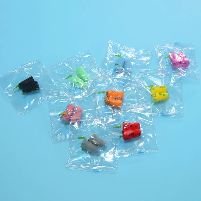 Hearing protection slow rebound noise reduction bullet sound insulation earplugs anti noise sleep learning sponge earplugs factory 2