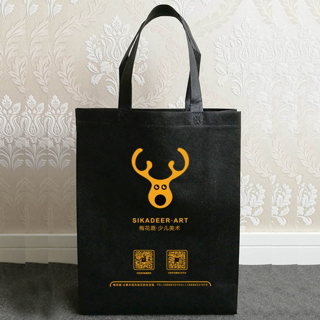 Spot Non-Woven Bag Advertising Shopping Bag Environmentally Friendly Satchel Hot-Pressed Stereo Bag Coated Non-Woven Bag Customization 4