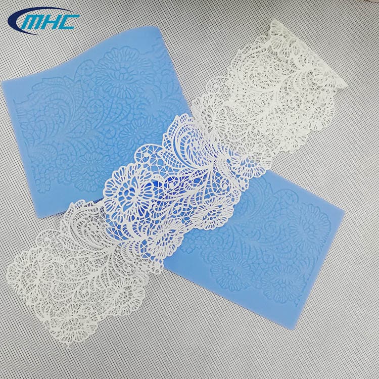Silicone Lace Mat Fondant Cake Decoration Mold Lace Pattern Chocolate Rim Baking Cake Mold 2