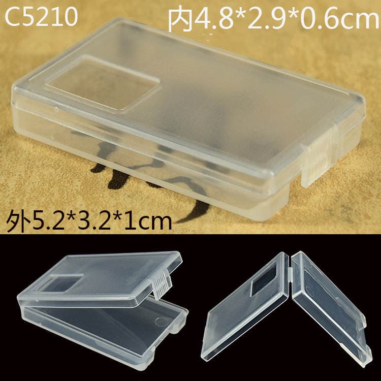 Fish hook box accessory box blade box component parts box rectangular transparent plastic PP box C5210 2