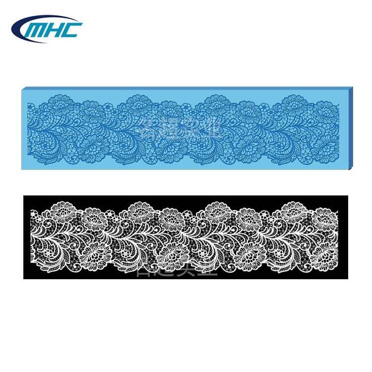 Silicone Lace Mat Fondant Cake Decoration Mold Lace Pattern Chocolate Rim Baking Cake Mold 1