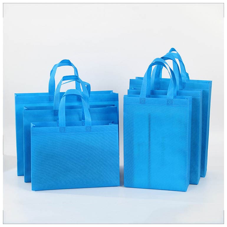 Colored Coated Shopping Non-Woven Bag Custom Logo Environmentally Friendly Takeaway Tote Bag Advertising Training Shopping Bag Customization 5