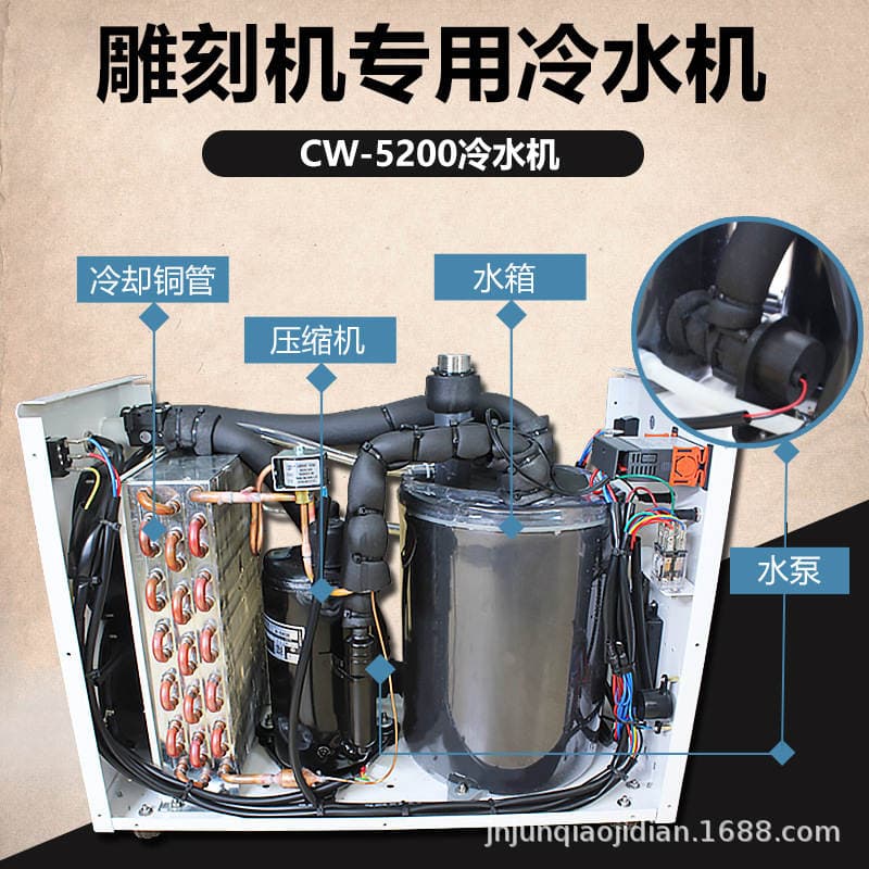 Engraving machine laser cutting machine cw-3000CW5200 chiller industrial refrigeration equipment water circulation Chiller 4