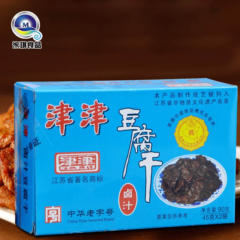 Jinjin marinadlı qurudulmuş tofu, 90 q, Suzhou ləzzəti, vegetarian 1