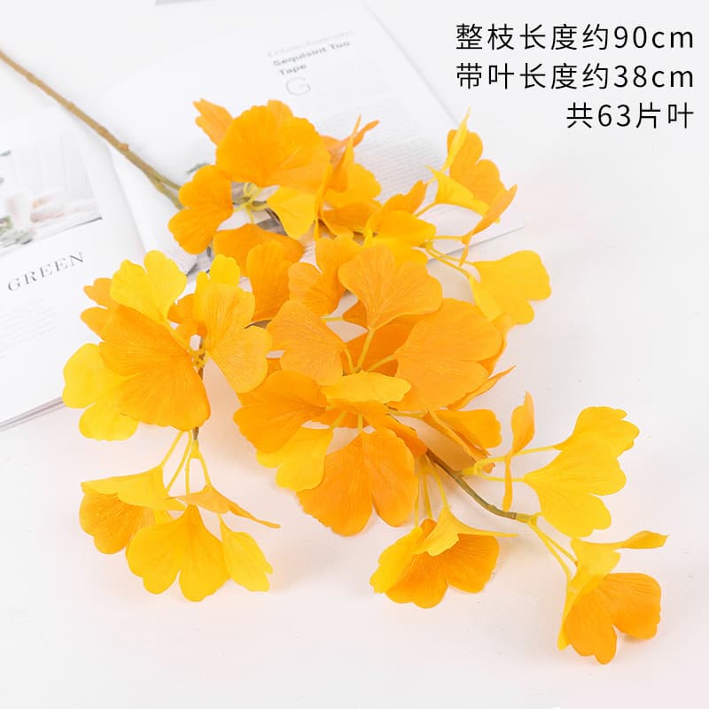 Single branch Ginkgo leaf 1 branch