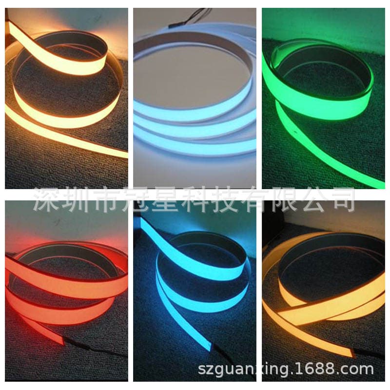 1CM wide 1 m long EL Cold Light Bar light source production advertising backlight hair piece night lighting Cold Light advertising film 2