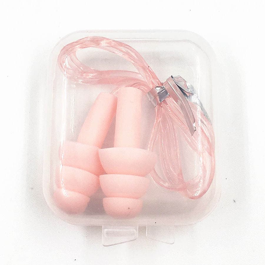 Earplugs Wired Box with Rope Sound Insulation Noise Reduction Anti-noise Ear Protection Waterproof Lanyard Anti-lost Large Square Box Earplugs 5