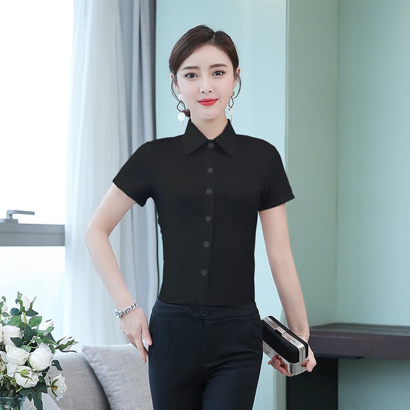 Black/Short-sleeved