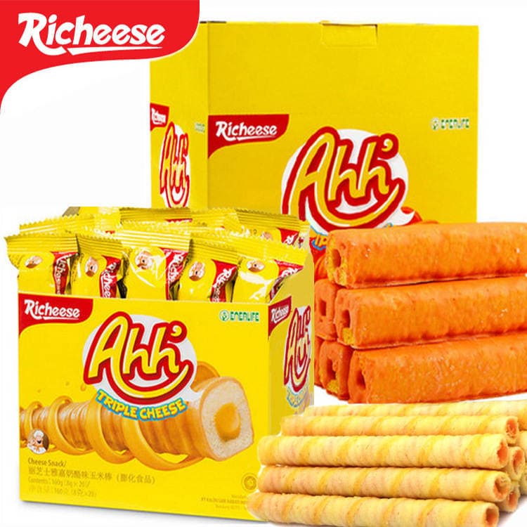 Free Shipping Indonesian Imported Snacks Cheese Wafer Biscuits Cookies Corn Cheese Sticks Snacks Puffed Snacks 1