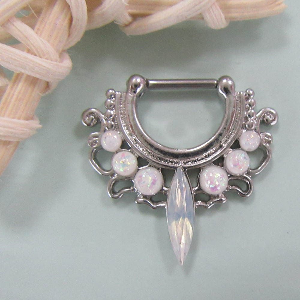 Aobao puncture jewelry European and American Opal stone EBAY Amazon AliExpress European and American trend puncture jewelry manufacturers 5