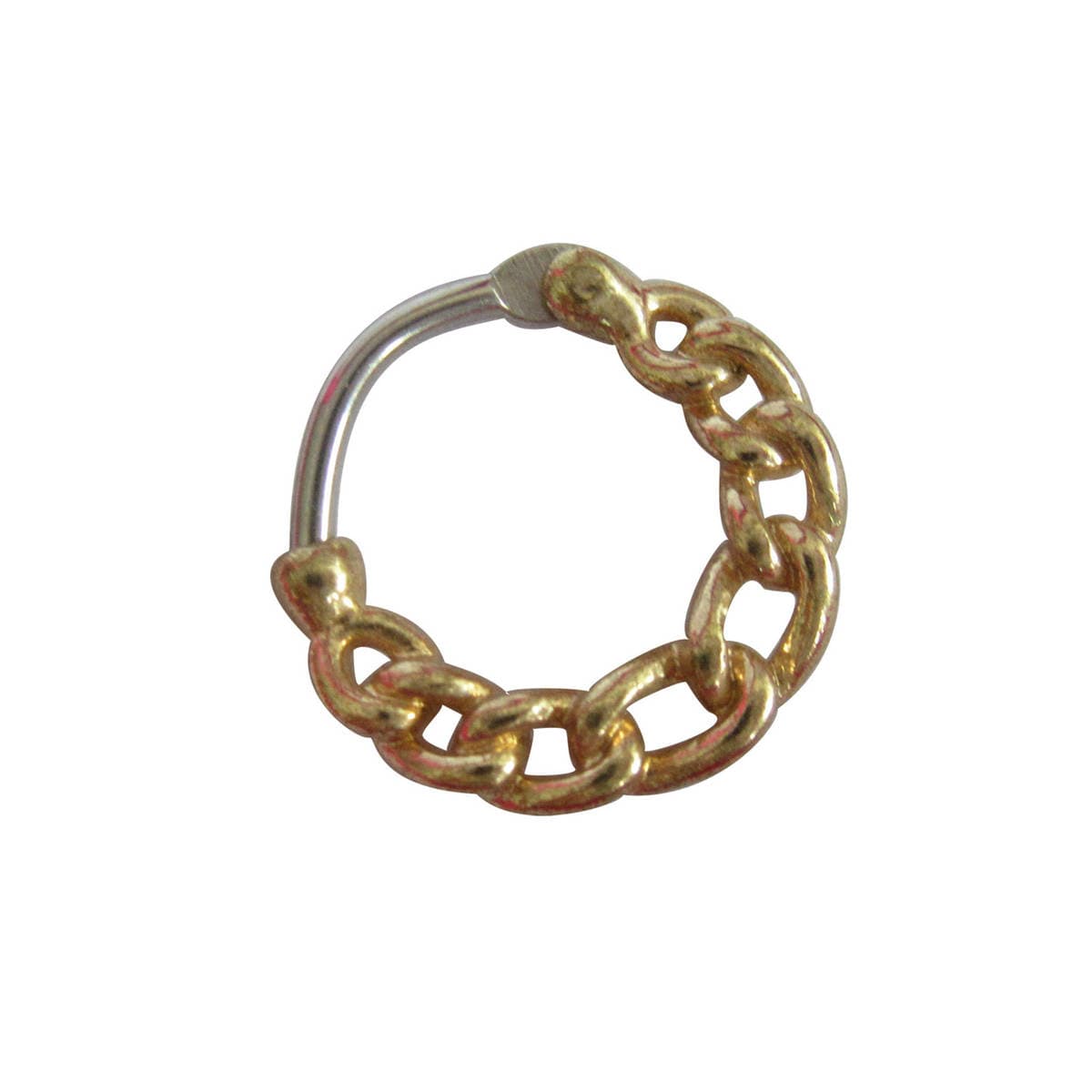 Gebi Nose Ring European and American-style Golden Nose Ring Hollow Simple Nose Nail septum cliker Puncture Jewelry 1