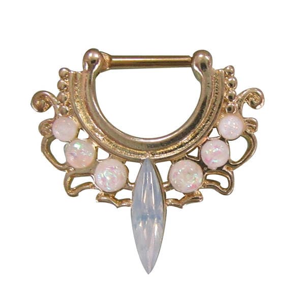 Aobao puncture jewelry European and American Opal stone EBAY Amazon AliExpress European and American trend puncture jewelry manufacturers