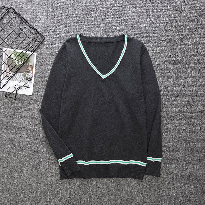 Harry Potter V-Neck Sweater Gryffindor Daily Men's and Women's Spot Long Sleeve Pullover Four Colors 5
