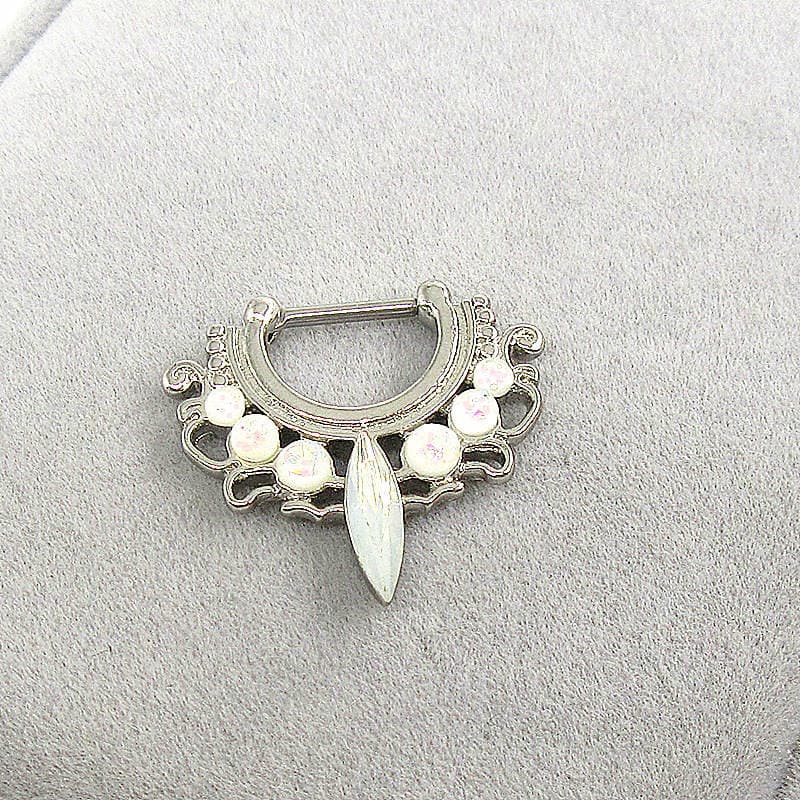 Aobao puncture jewelry European and American Opal stone EBAY Amazon AliExpress European and American trend puncture jewelry manufacturers 3