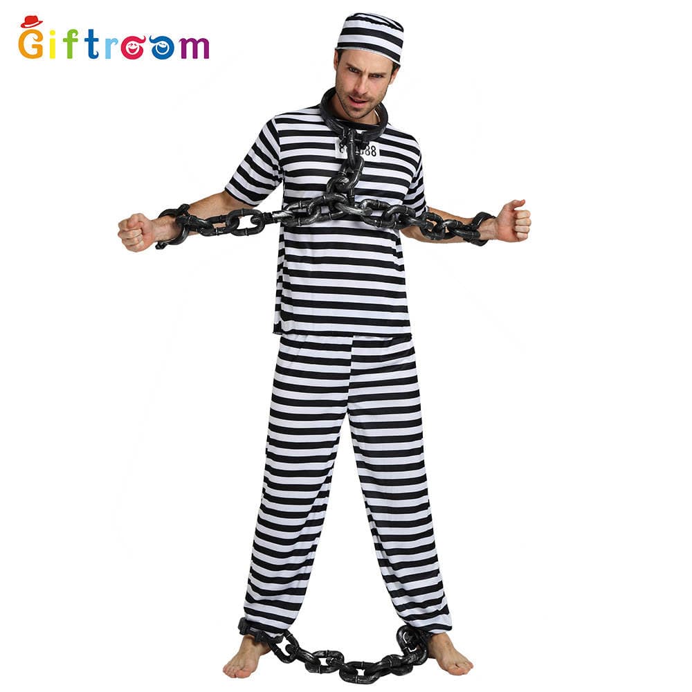 Hellouin üçün Məhbus Cosplay Cütlük Kostyumu 2