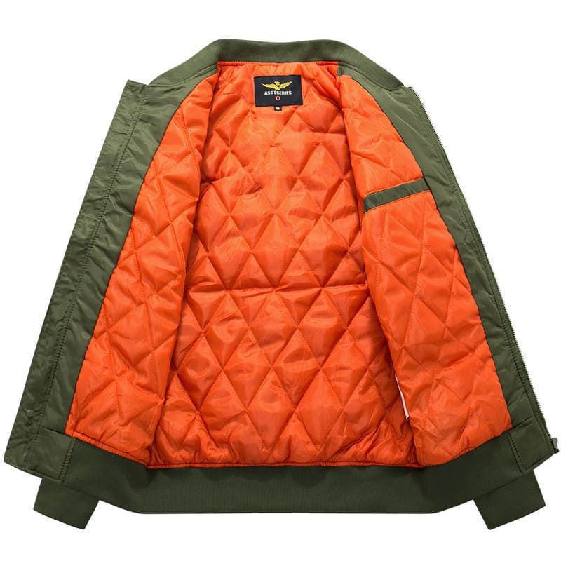 Foreign Trade Men's Clothing Amazon Autumn and Winter New Large Size Fat Guy Sports Casual Cotton Jacket Air Force One Ma1 Pilot 2