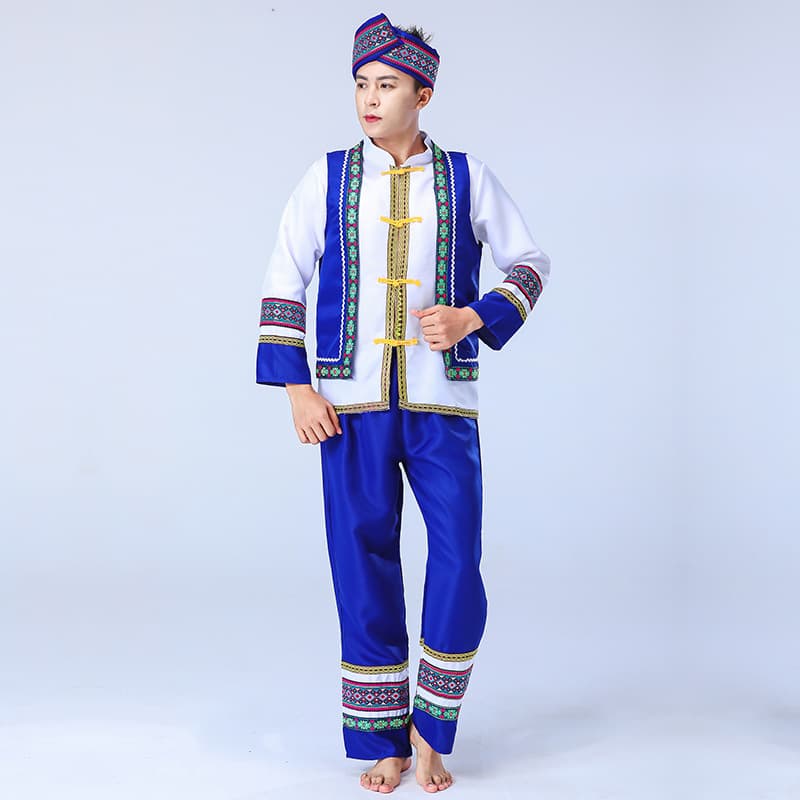 Y8123 men's-blue and white