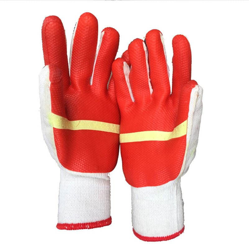 Wholesale Altair 198 Red Film Gloves Construction Site Gloves Non-slip Wear-resistant Anti-stab Rubber Labor Protection Gloves 4