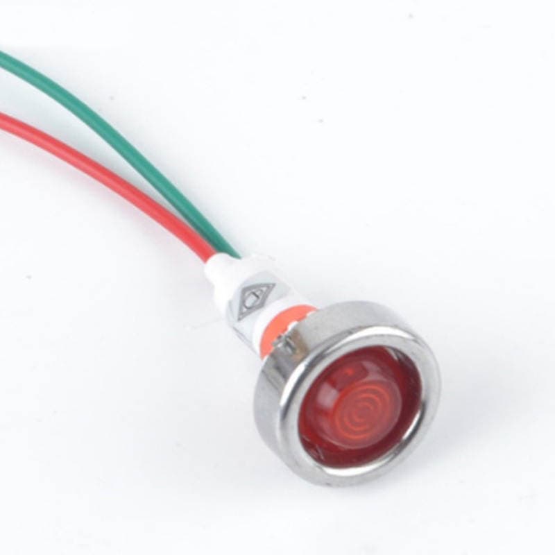 LED with line signal light power indicator DC12V 10mm red Green Yellow Blue White 5