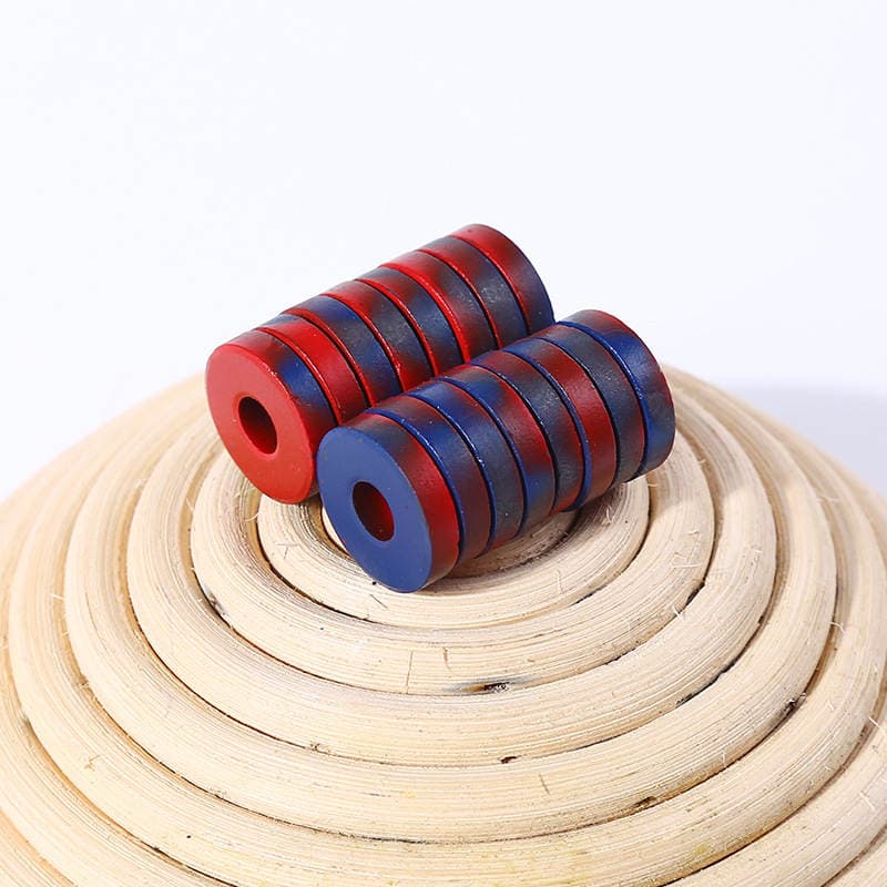 Teaching Magnets, Round Magnets, 20*7*4.5 Ferrite Red and Blue Magnets, Direct Supply from the Manufacturer, Wholesale of Permanent Magnet Materials 4