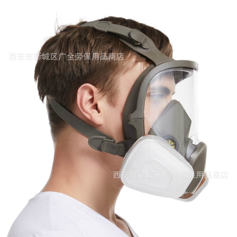 Gas mask spray paint chemical pesticide full mask 6800 fire protection large view silicone gas mask 3