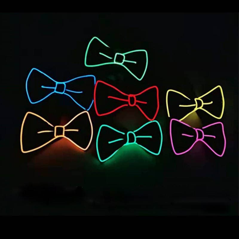 Halloween Glowing Bow Tie, Safety Pin, Spoke Wheel, Safety Guard, Summer Party, Ultra-Thin, Cool, Dazzling Colors 2