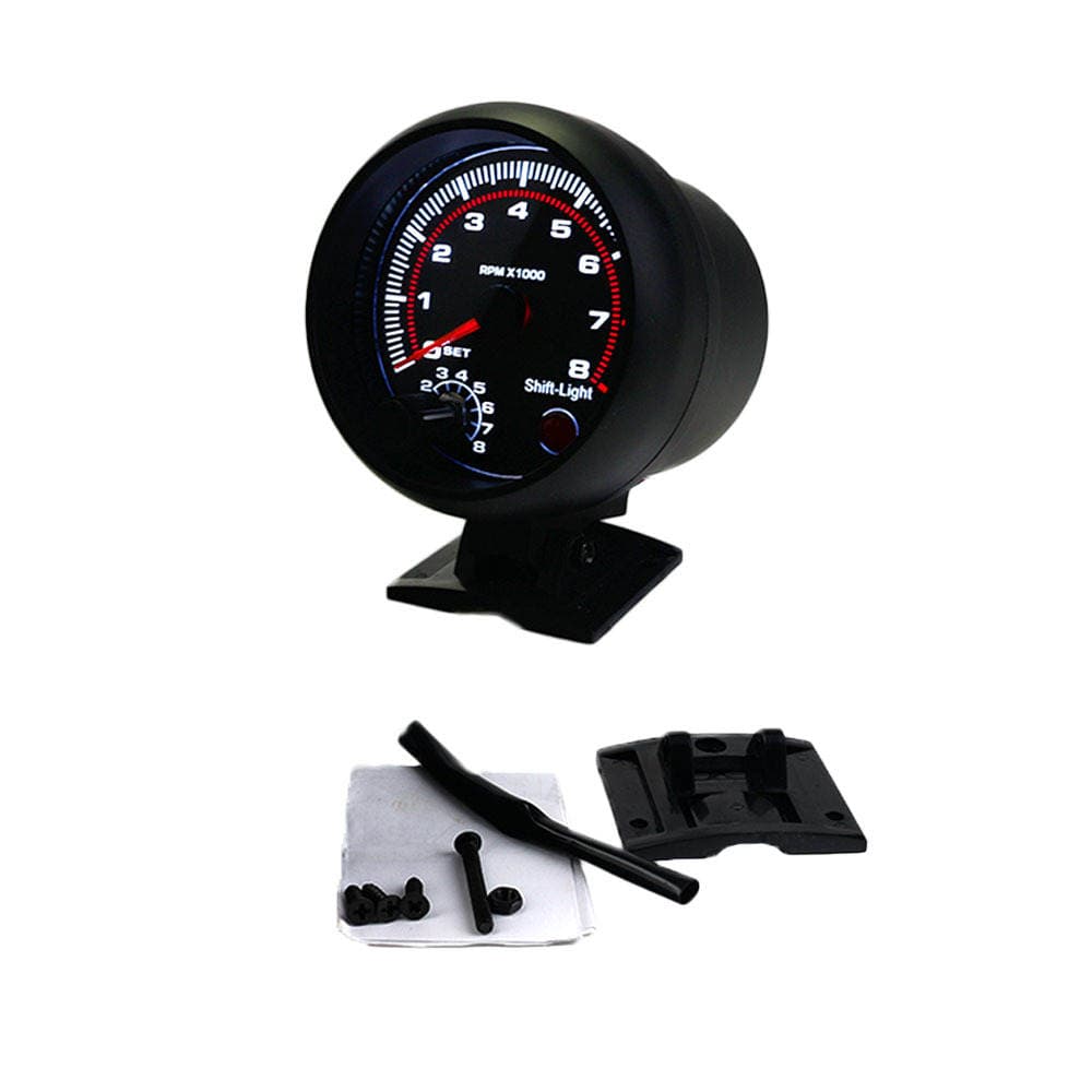 Car Modification Accessories Car Tachometer 3.75inch Universal Led Display 0-8Rpm Mechanical Tachometer 3