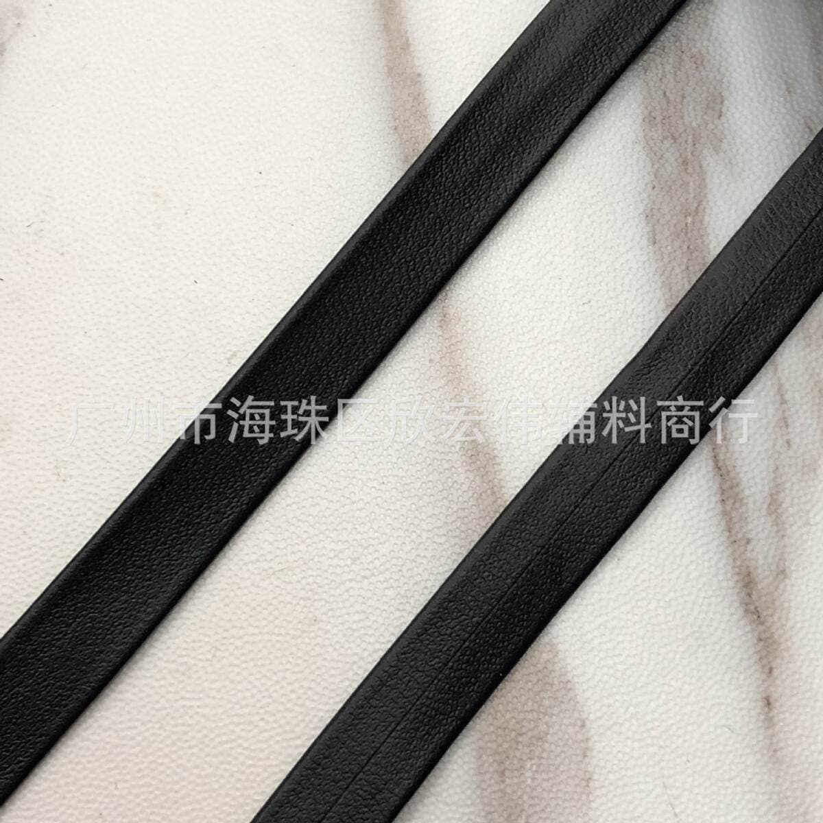 Pu leather webbing 5-50mm black and white gold silver folding leather rope luggage leather webbing sofa bed decoration 2