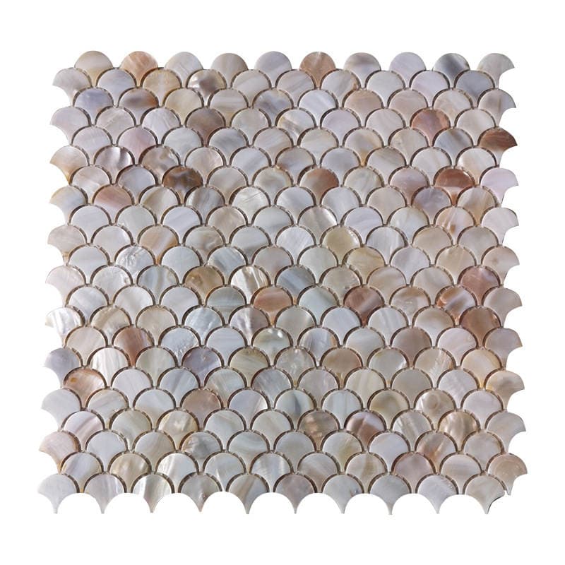 Manufacturer Wholesale Natural Color Seashell Tiles Natural Shell Mosaic Living Room Tv Background Wall Decoration 3