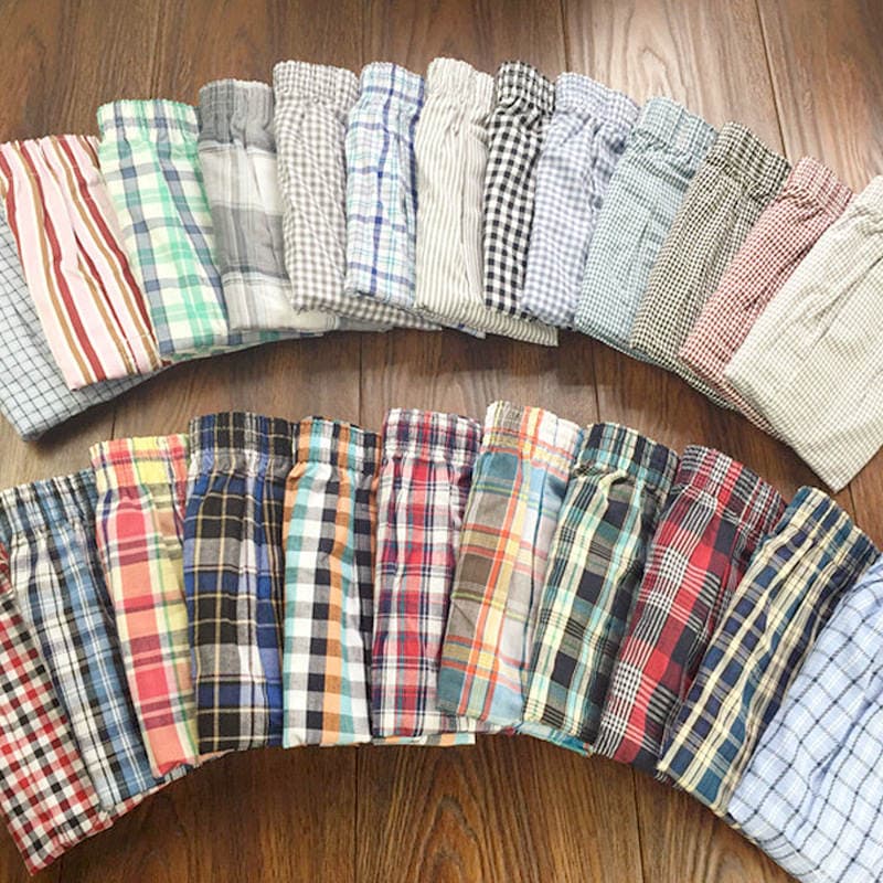 Nantong Source Factory Men's Pure Cotton Boxer Shorts Loose-Fitting Home Sleepwear Large Size Boxer Briefs Direct Supply in Stock 1