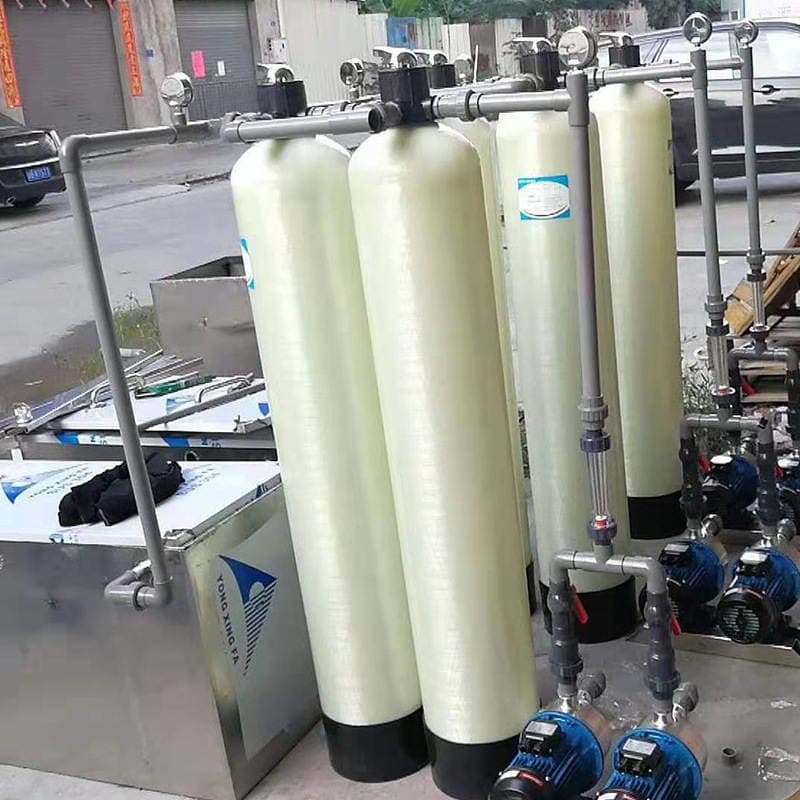 Glass steel tank manganese sand filter tank well water deyellowing quartz sand filter activated carbon filter resin softening equipment 2