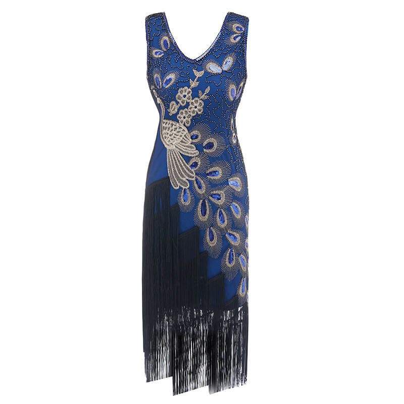 1920 Retro Style Sequin Beaded Dress, Fashionable Tassel Dress, Aliexpress, Amazon Wish Hot Style 4