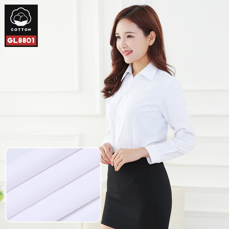 White square collar in twill