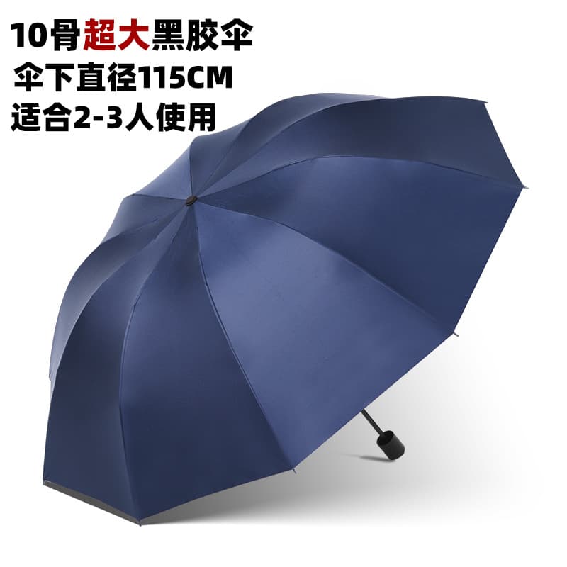 Vinyl 2-3 umbrella diameter 115cm-navy blue