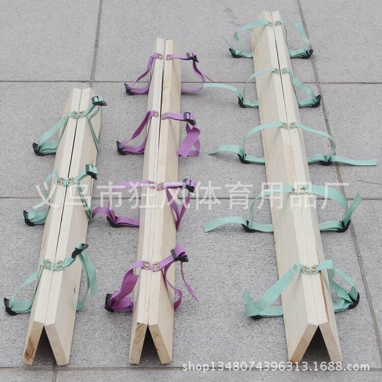 Wholesale Co-Operation Walking Equipment Collective Wooden Shoes Ethnic Traditional Competition Board Shoes Expansion Wooden Shoes Multi-Person Biped Wooden Shoes 3
