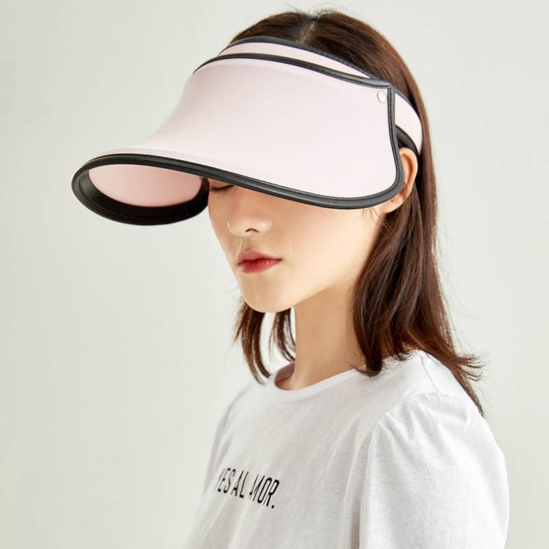 Anti-Uv Empty Top Hat Outdoor Sunshade and Sun Protection Hat Headband Women's Face-Covering Sun Hat Korean Style Beach Travel 3