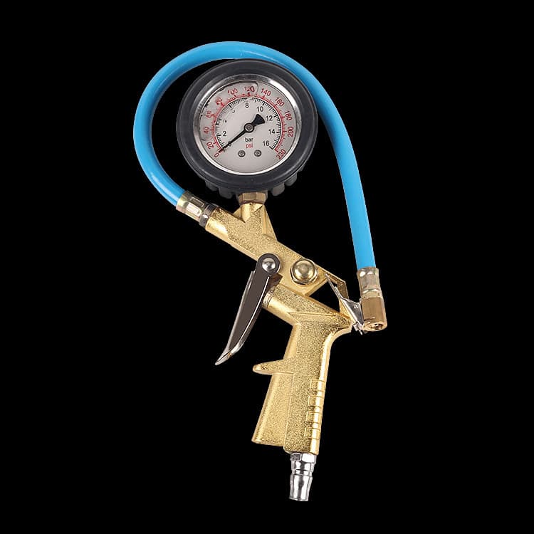 Oil gauge tire pressure gun
