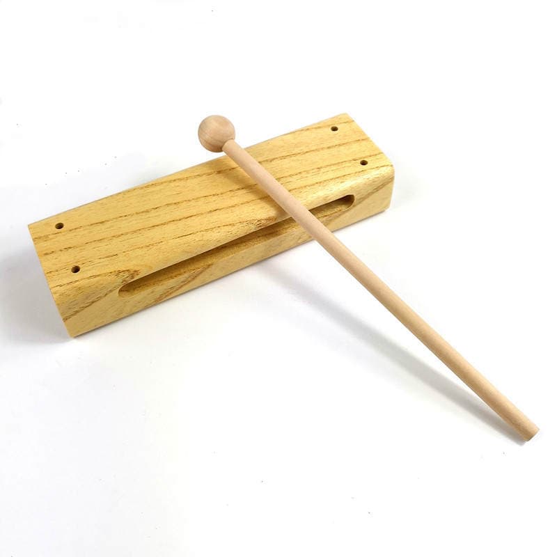 Orff children's percussion instrument square Bangzi national musical instrument treble Bangzi hardwood square Bangzi