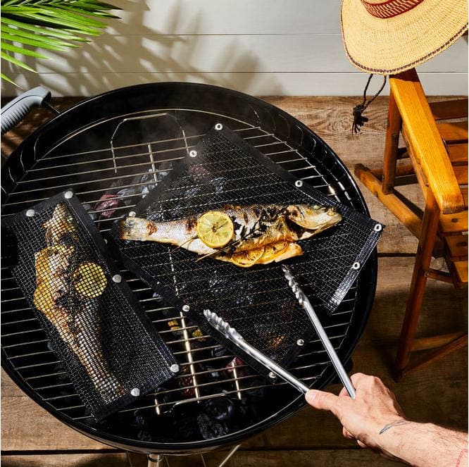 Qc Fiberglass Non-Stick Barbecue Mesh Bag Home Kitchen Supplies High Temperature Resistant Ptfe Teflon Barbecue Bag 3