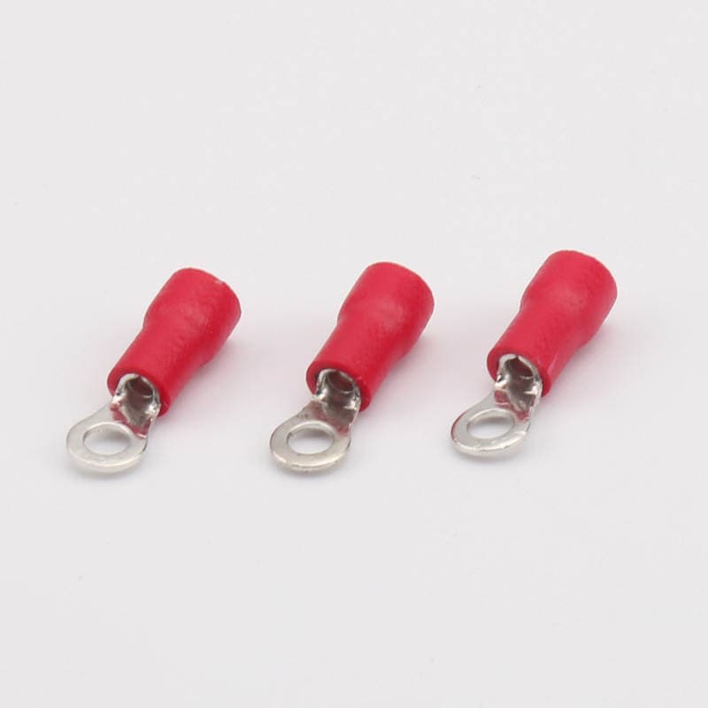 Supply RV1.25-3 round pre-insulated terminal OT-JK type cold press terminal ring wiring nose 4