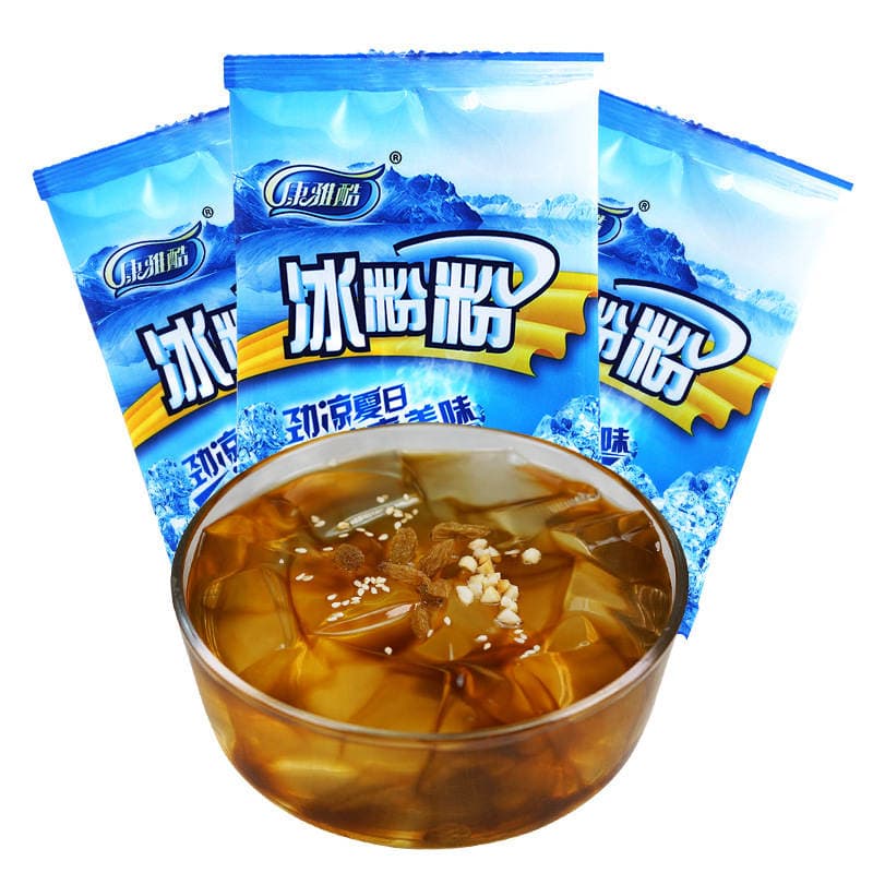 Kangyaku Sichuan ice powder original flavor 40G summer white jelly water Xinxuan cake milk tea cold drink shop raw materials wholesale 3