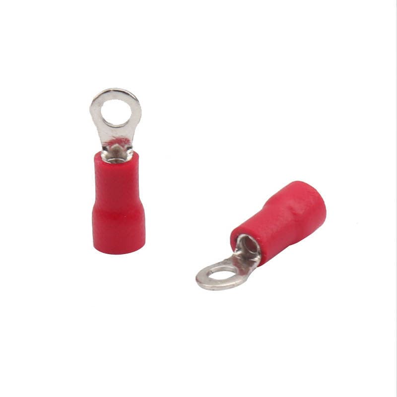 Supply RV1.25-3 round pre-insulated terminal OT-JK type cold press terminal ring wiring nose 5