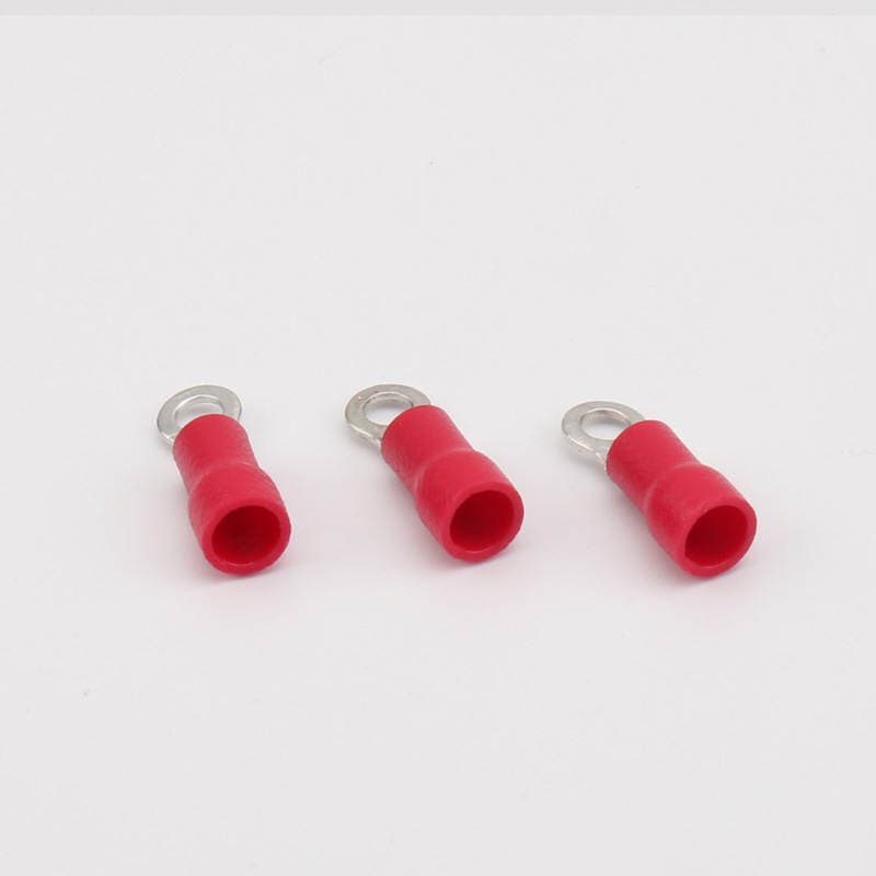 Supply RV1.25-3 round pre-insulated terminal OT-JK type cold press terminal ring wiring nose 2