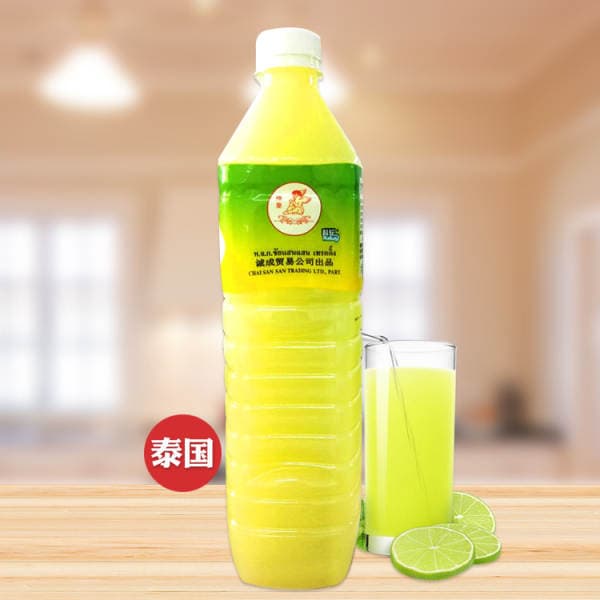 Shentong Lime Water 1l Imported from Thailand, Shentong Lemon Juice 40 Degrees Lime Juice Thai Meal Baking Drink Juice
